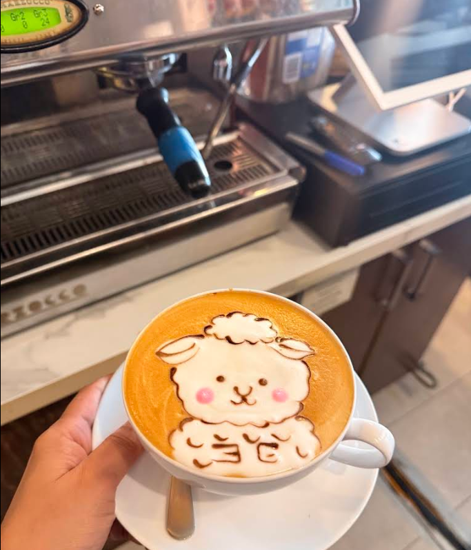 Adorable Sheep Latte Art